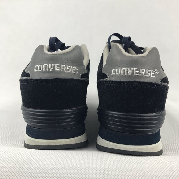 Converse  Men's Retro Joggers Navy Leather Suede Steel Toe Work Shoes Size 6.5D - Picture 7 of 12